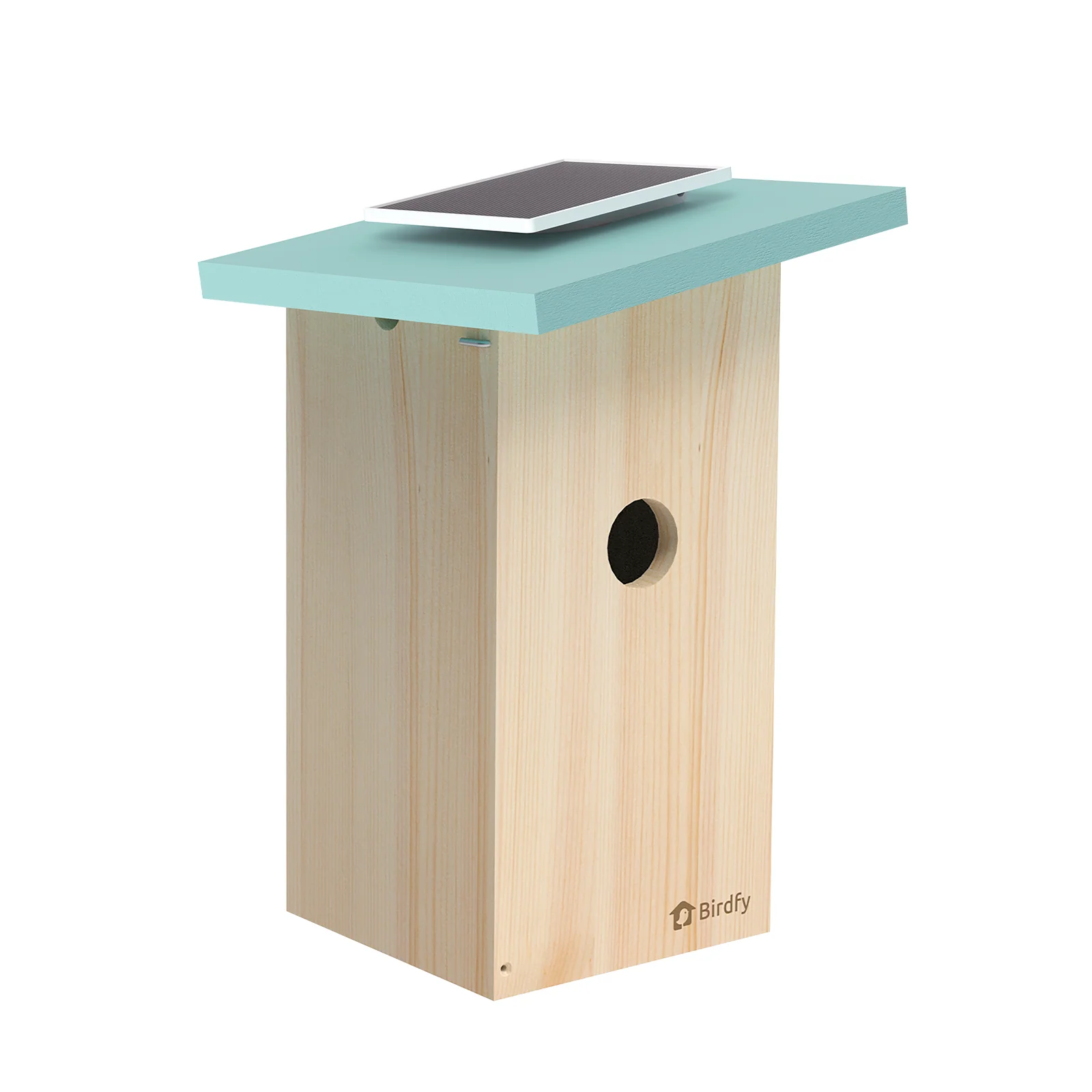 Birdfy Smart Bird Houses With 1080P HD Bird Feeder Camera, Perfect Viewing Bird Nesting and Hatching, Solar Powered, Cyan
